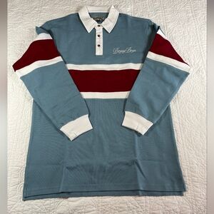 Bogey Boys Red/Blue Midstripe Longsleeve Polo